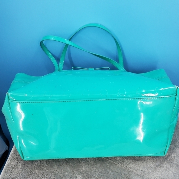 Kate Spade green polka dot tote *flawed* - Picture 6 of 16